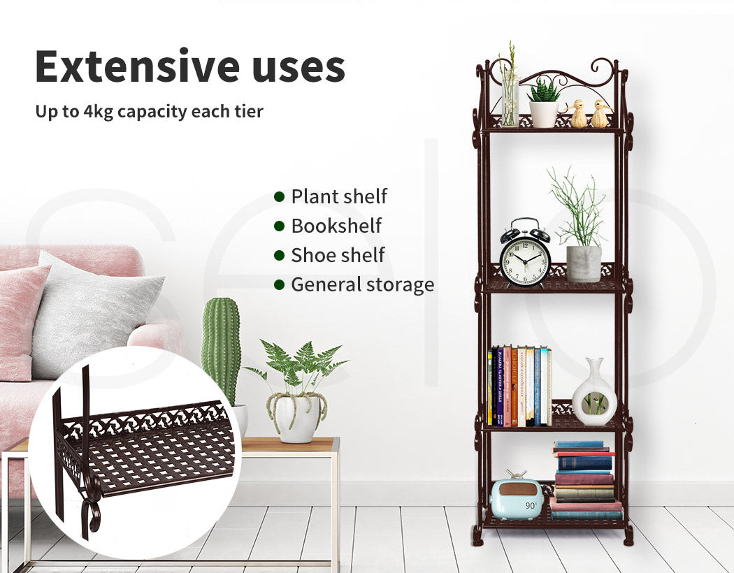 Levede Plant Stand 4 Tiers Outdoor Indoor - Levede
