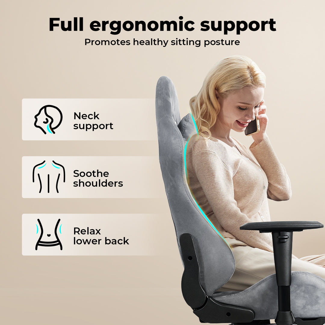 Office Chair Gaming Ergonomic High Back Reclining Study Work Swivel Seat