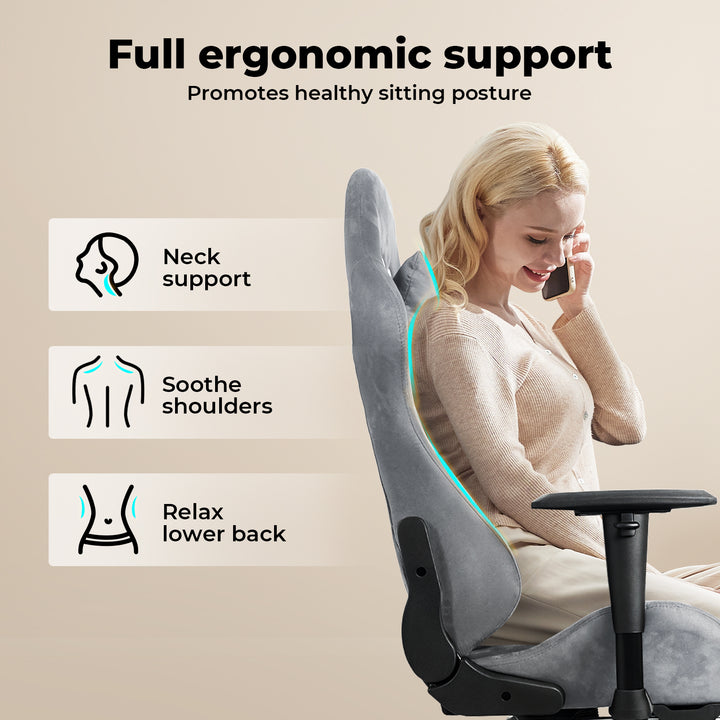 Office Chair Gaming Ergonomic High Back Reclining Study Work Swivel Seat