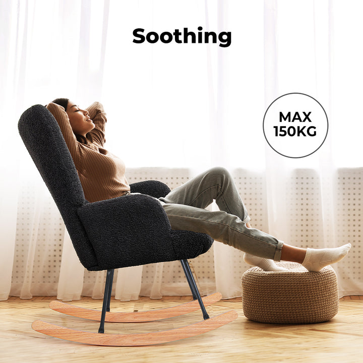 Levede Fleece Rocking Chair