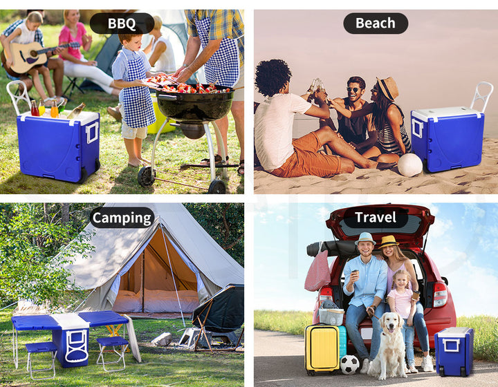 Levede Cooler Box Camping Table Chair - Levede