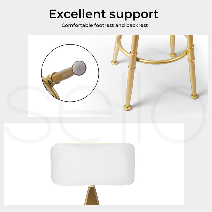 Levede Velvet Bar Stools