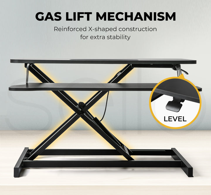 Levede Sit Standing Desk Converter Laptop - Levede