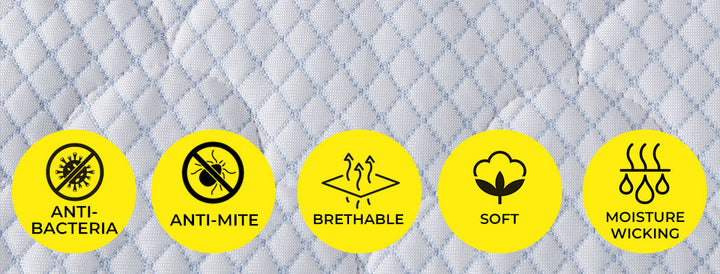 Dreamz Mattress Protector Topper Cool - Levede