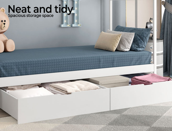 Levede 2x Bed Frame Storage Drawers - Levede