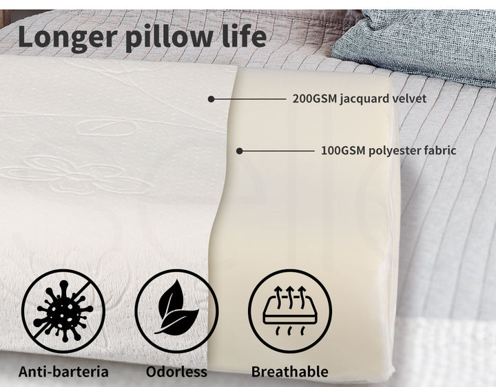 DreamZ Memory Foam Pillow Removable with 2X Comfort - Levede