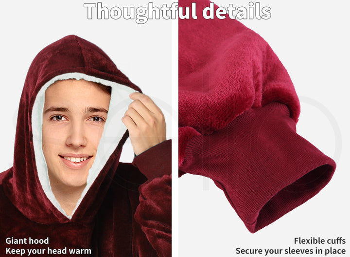 DreamZ Blanket Hoodie Adult Sweatshirt - Levede