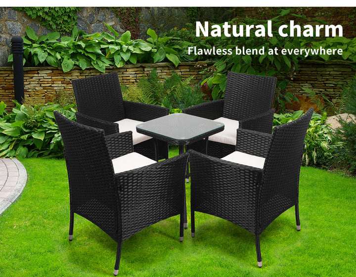 Levede 3 Pcs Outdoor Furniture Setting - Levede