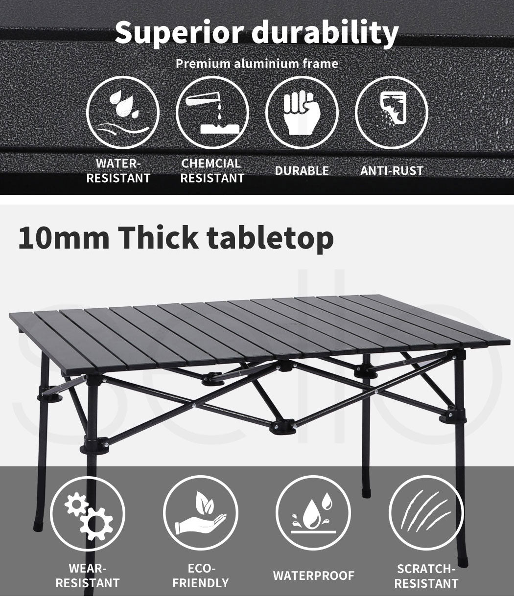 Levede Folding Camping Table Portable - Levede