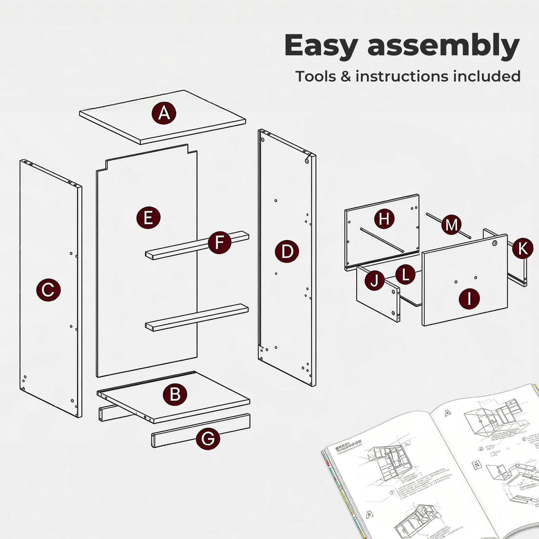 File Cabinet 3 Lockable Drawers Modern Filing Storage Cabinet Home Office