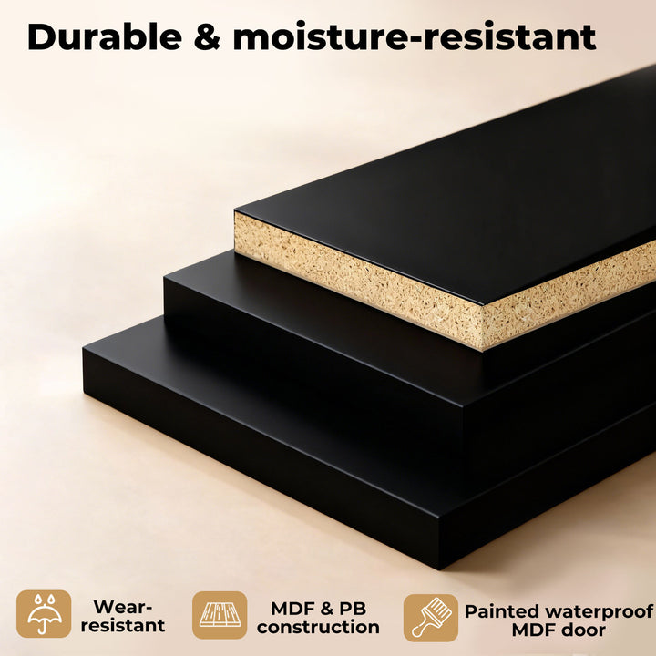 Tall Bathroom Cabinet Storage 166cm Tallboy Cupboard Adjustable Shelf