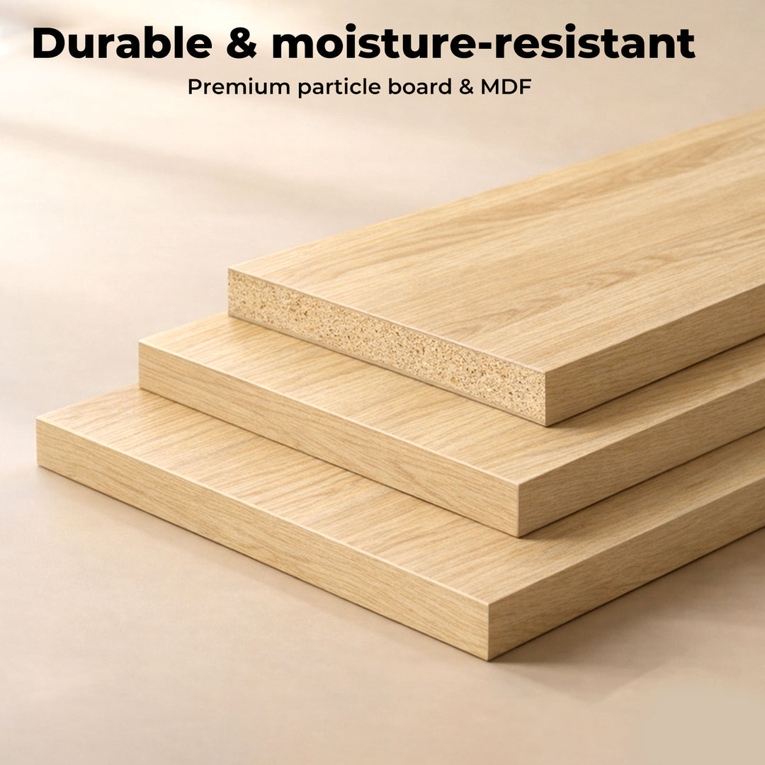 Tall Bathroom Cabinet Storage 165cm Tallboy Adjustable Shelf Cupboard