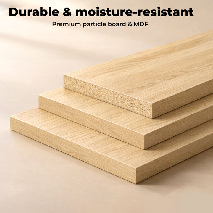 Tall Bathroom Cabinet Storage 165cm Tallboy Adjustable Shelf Cupboard