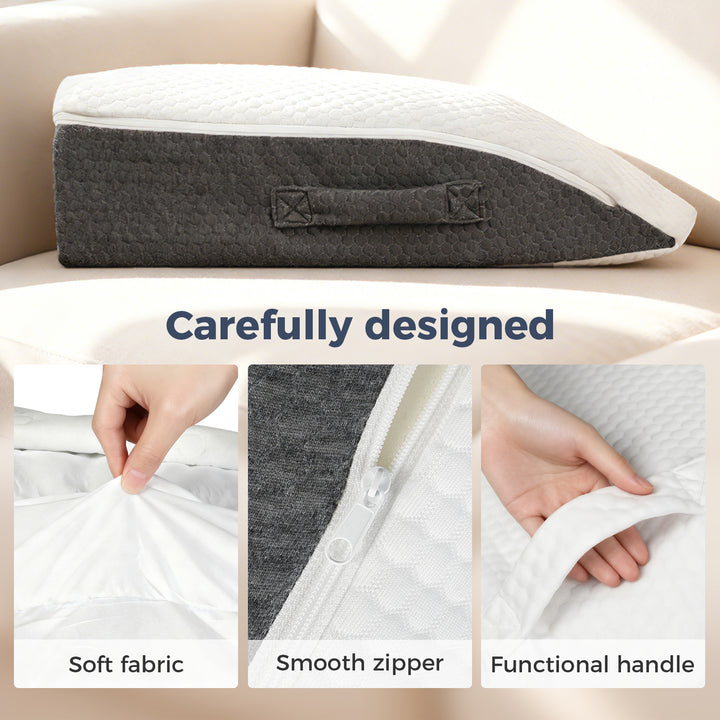 Memory Foam Leg Elevation Pillow Bed Wedge Improve Circulation Support