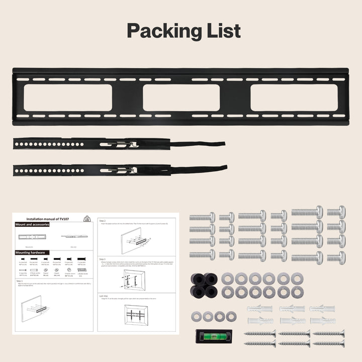 TV Wall Bracket Slim 32-85 In Flat LED LCD OLED Plasma VESA 800x400