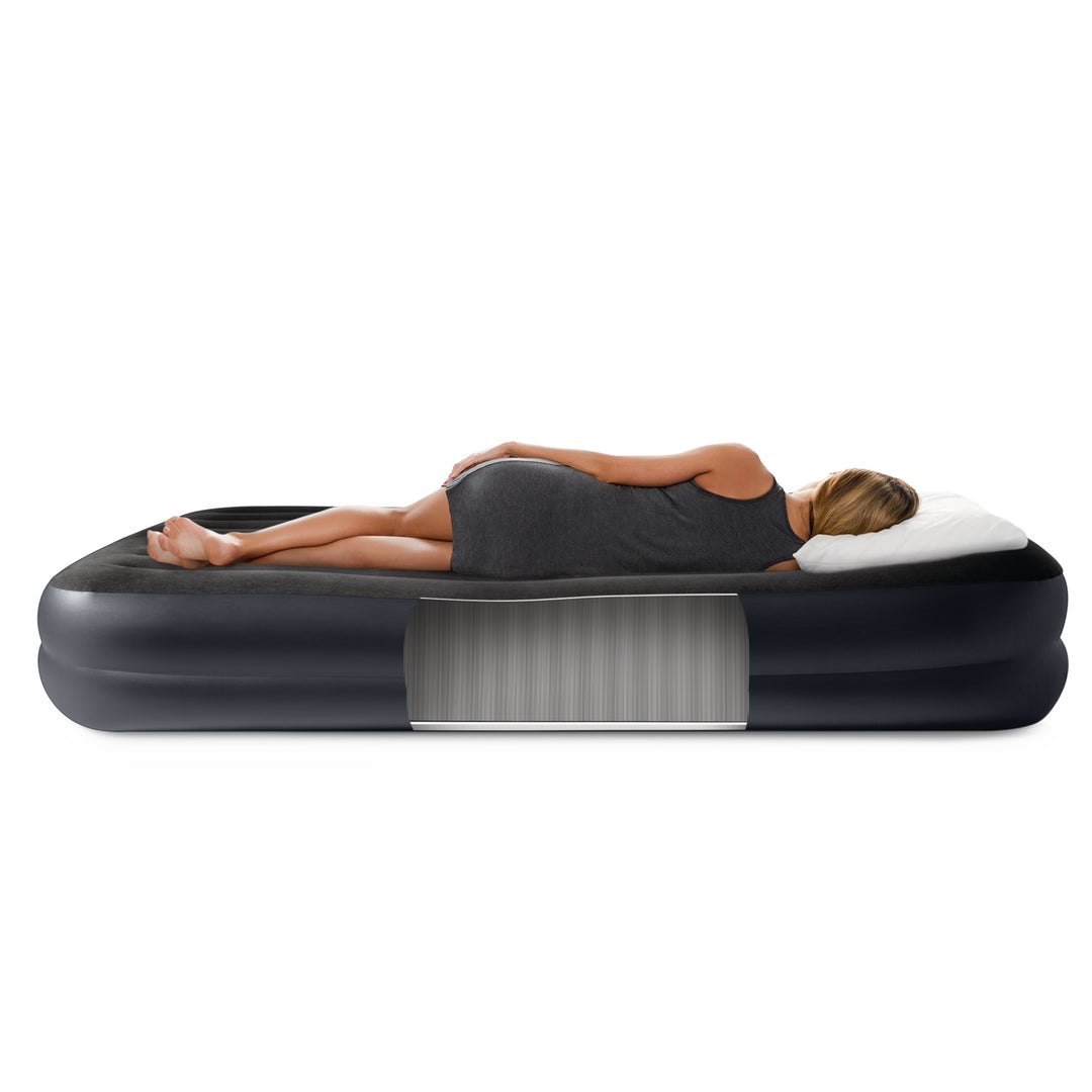 Queen Pillow Rest Raised Airbed W/ Fiber-Tech