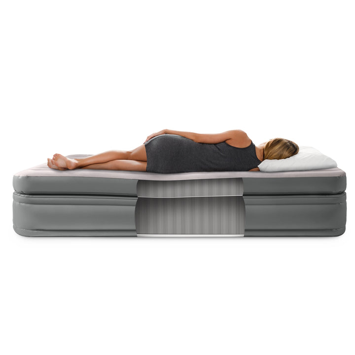 Intex Queen Comfort Elevated Airbed W/ Fiber-Tech