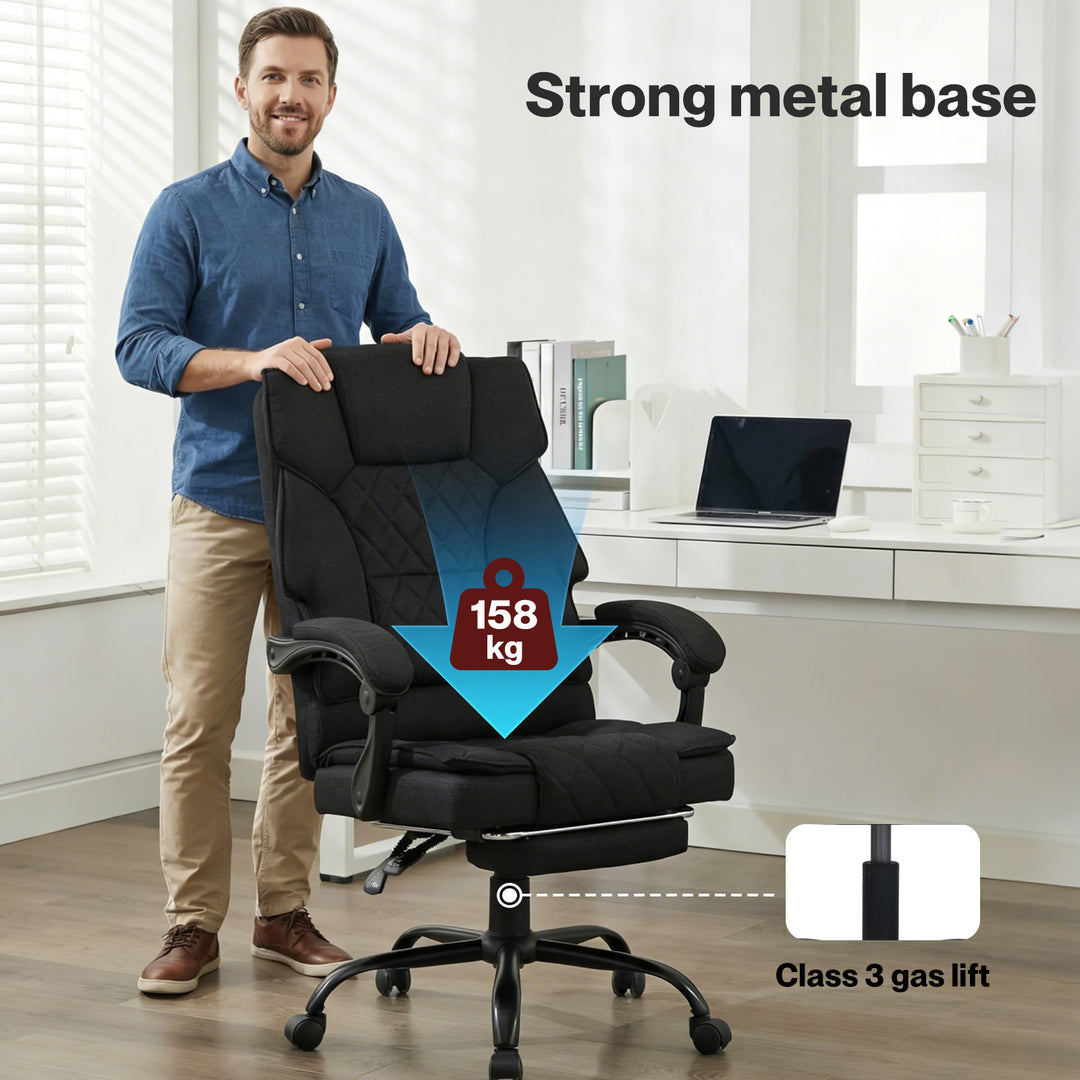 Ergonomic Office Chair Gaming Desk Chair Reclining Footrest Swivel