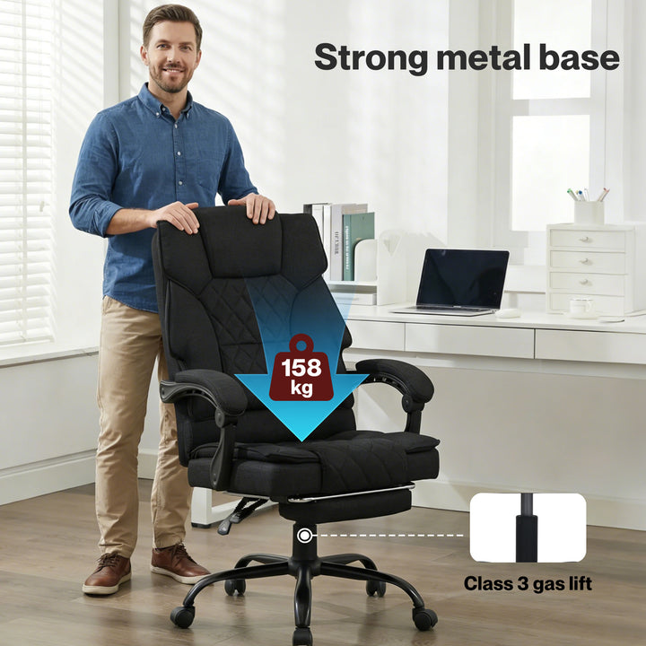 Ergonomic Office Chair Gaming Desk Chair Reclining Footrest Swivel