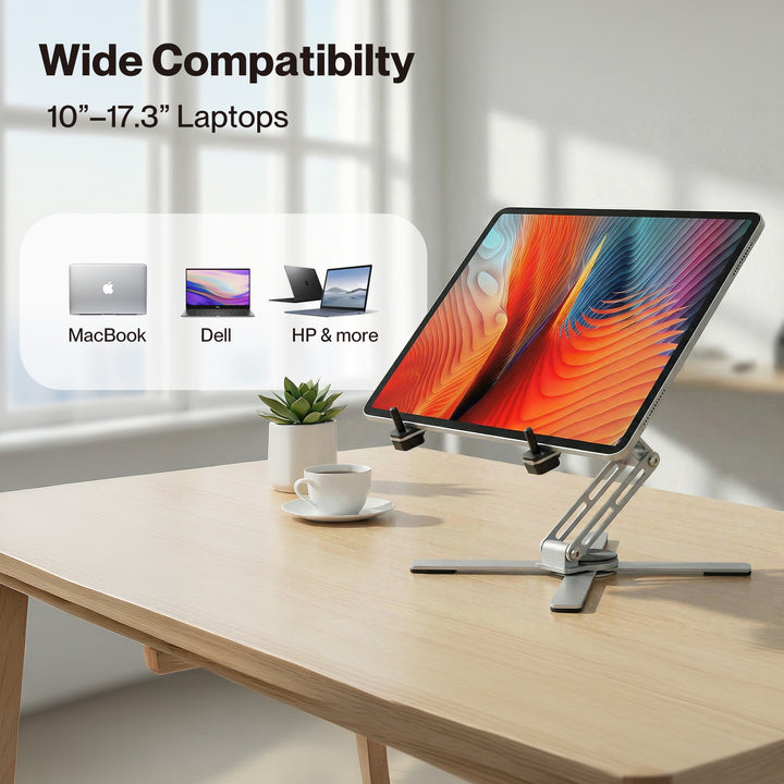 Portable Laptop Stand 360 Rotating Bracket Foldable Aluminum Desk Riser