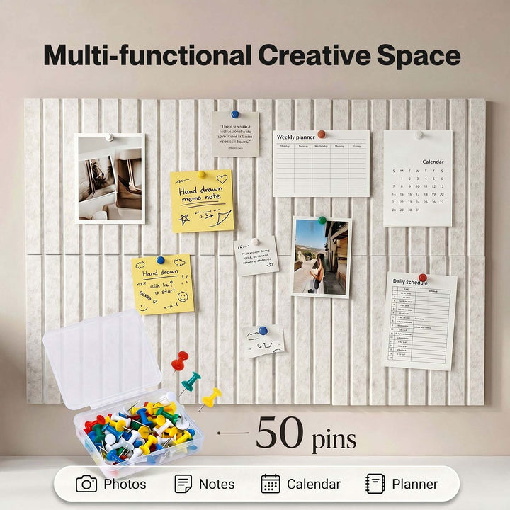 Cork Boards Alternative 12Pcs 30cmx30cm Felt Bulletin Board Tiles Coustic