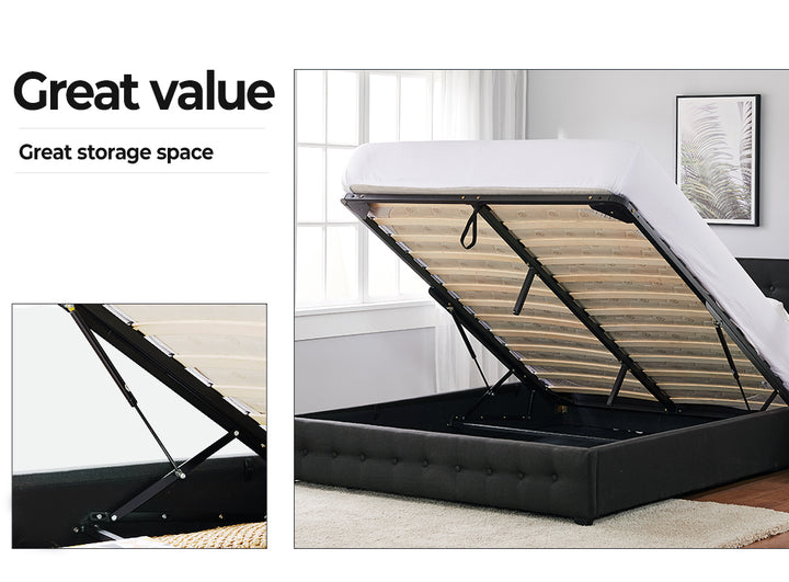 Fabric Bed Frame Tufted