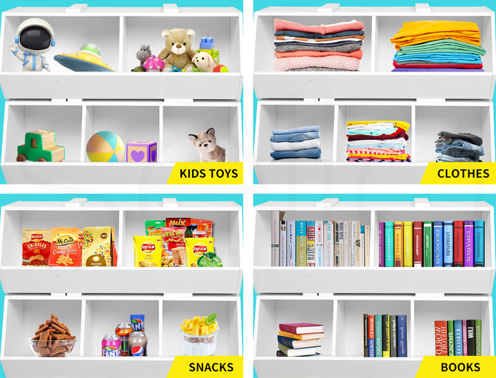 Levede Kids Toy Box Shelf Storage Cabinet - Levede