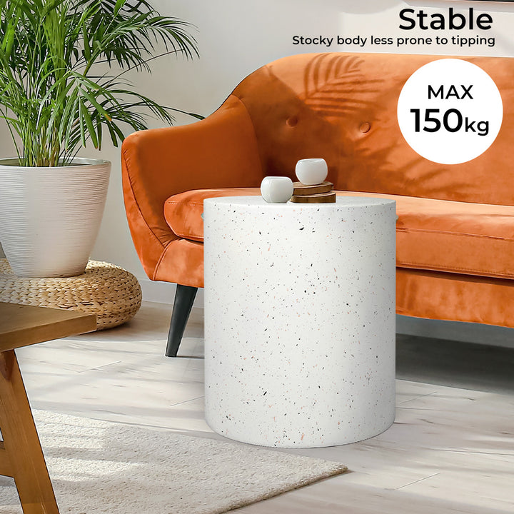 Levede Side Table Terrazzo Round End - Levede