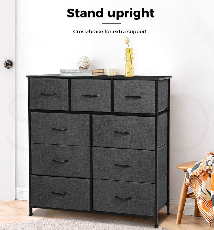 Levede 9 Chest of Drawers Storage Cabinet - Levede