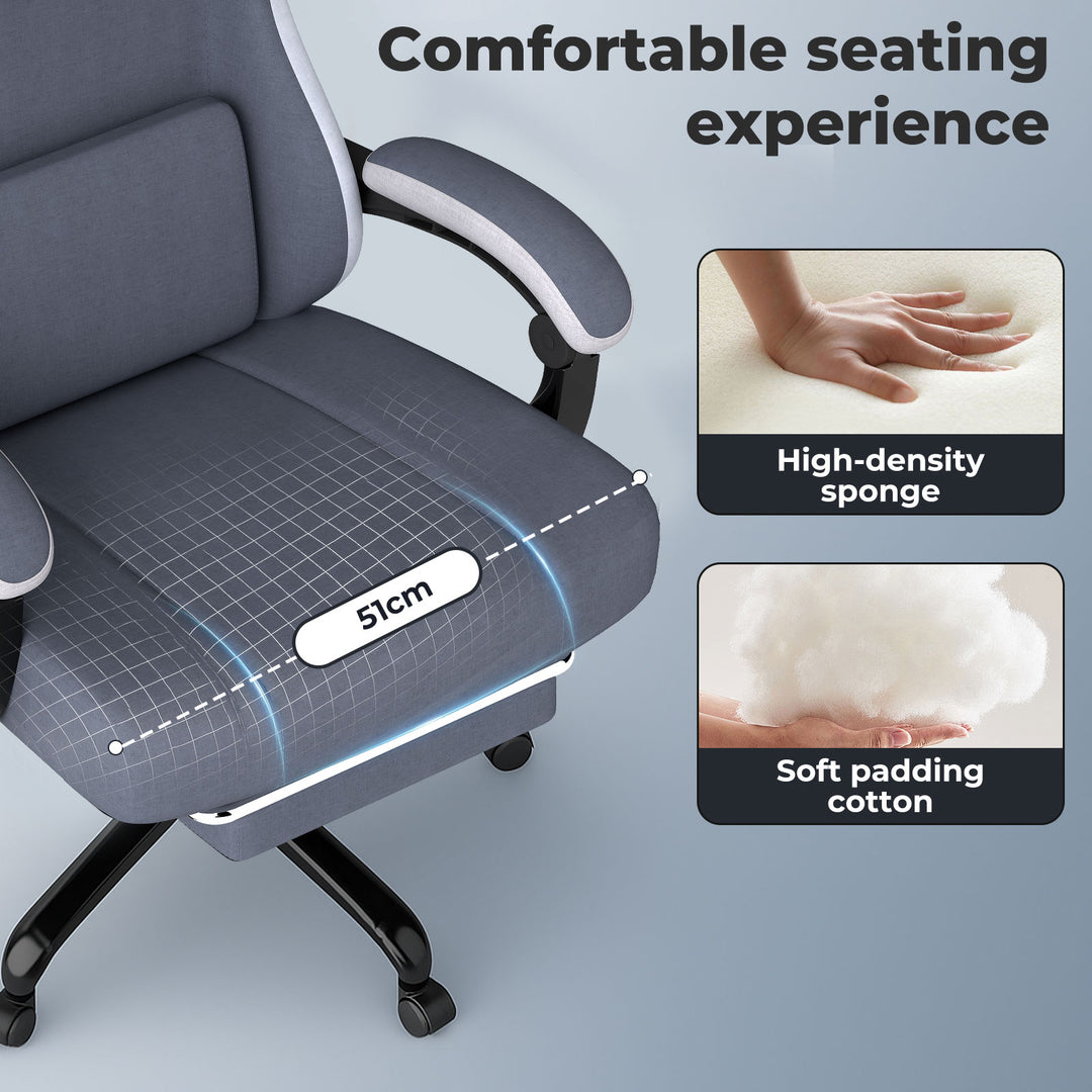 Office Chair High Back PU Leather Swivel Reclining Gaming Ergonomic Chair