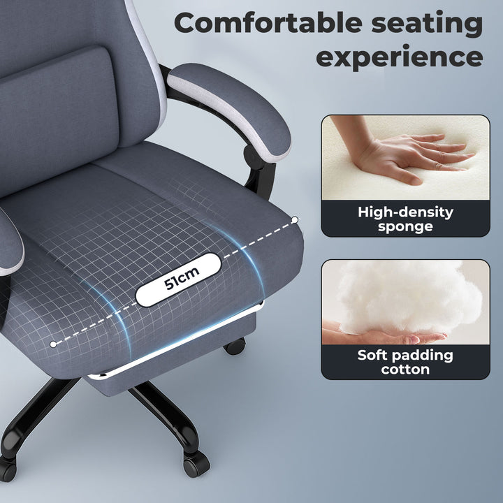 Office Chair High Back PU Leather Swivel Reclining Gaming Ergonomic Chair