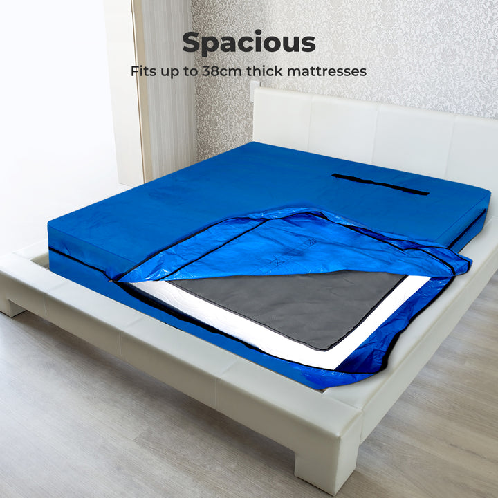 Mattress Bag Protector Plastic Moving Storage Cover Carry Single King