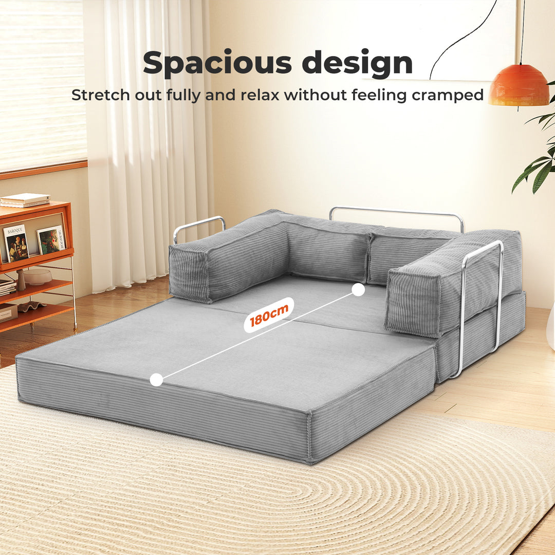 Modular Sofa Bed Convertible L Shaped Sectional Foldable Lounge Couch