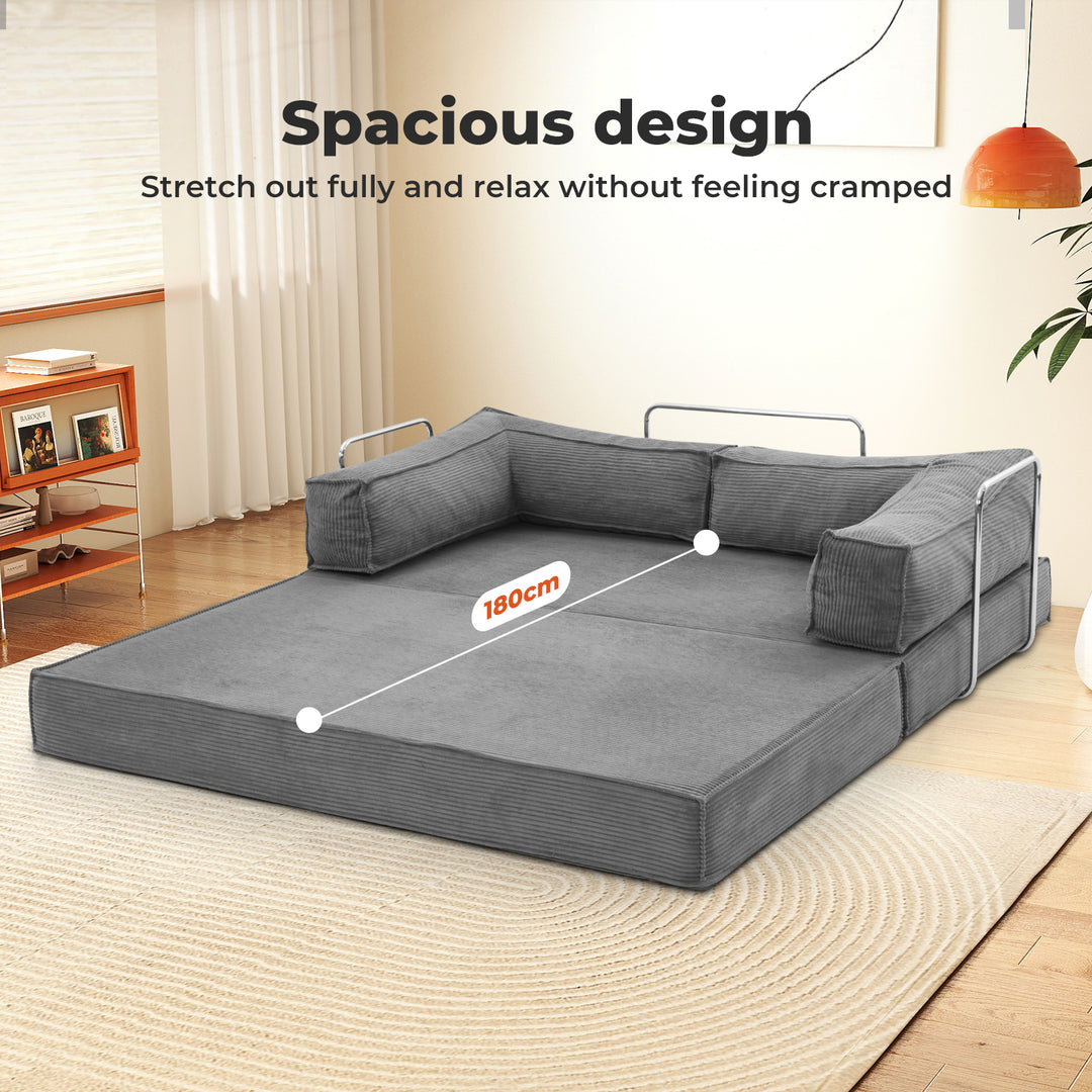 Sofa Bed Convertible L Shaped Sectional Foldable Lounge Couch