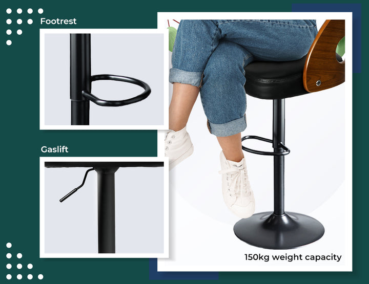 Levede 1x Kitchen Bar Stools Gas Lift - Levede