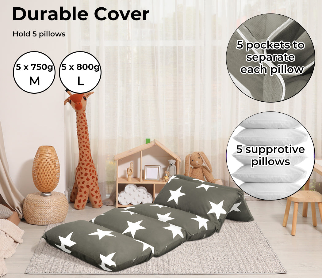 Dreamz Foldable Mattress Kids Pillow - Levede