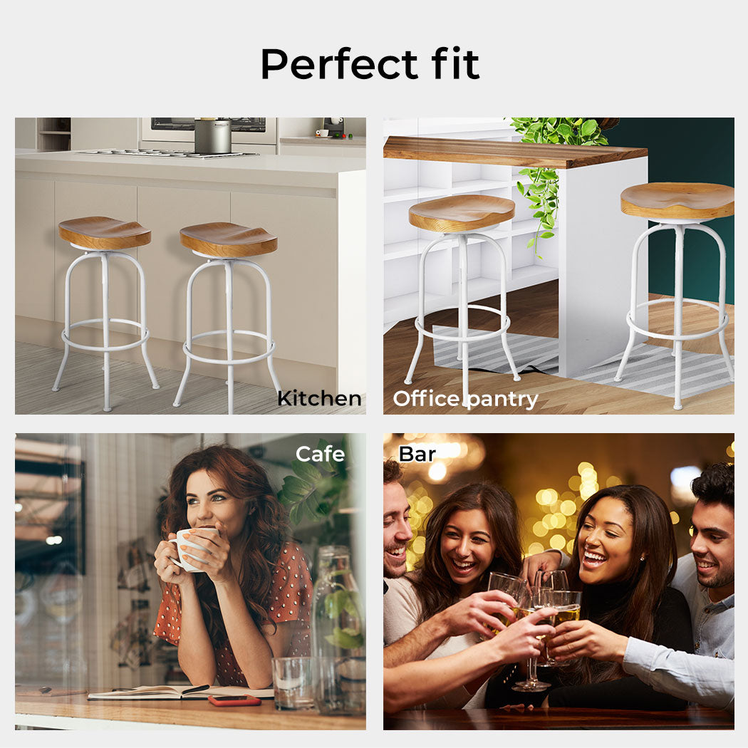 Levede 1x Industrial Bar Stool Kitchen - Levede