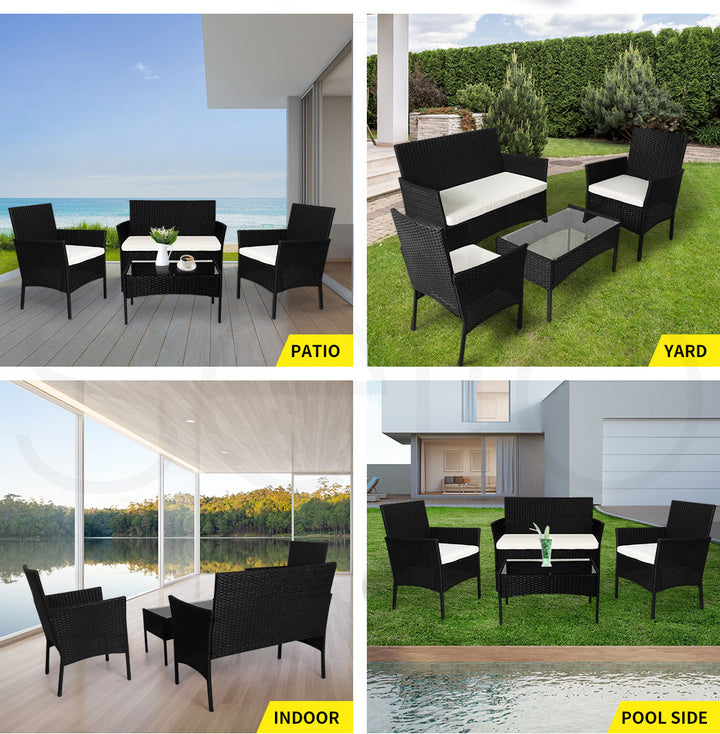 Levede 4PCS Outdoor Furniture Setting - Levede