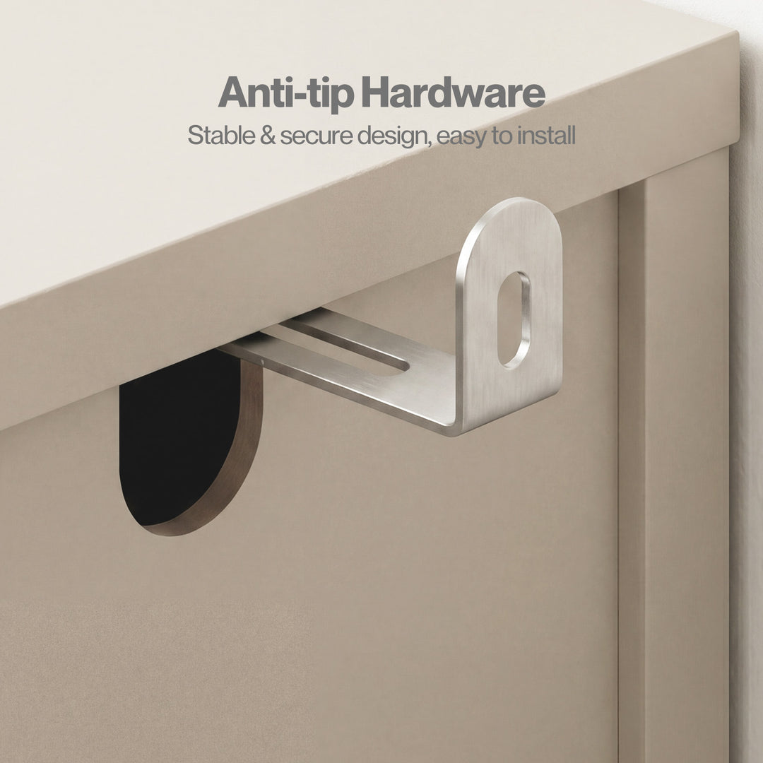 Bathroom Cabinet Freestanding Storage Cupboard Slim 3 Tier Shelves