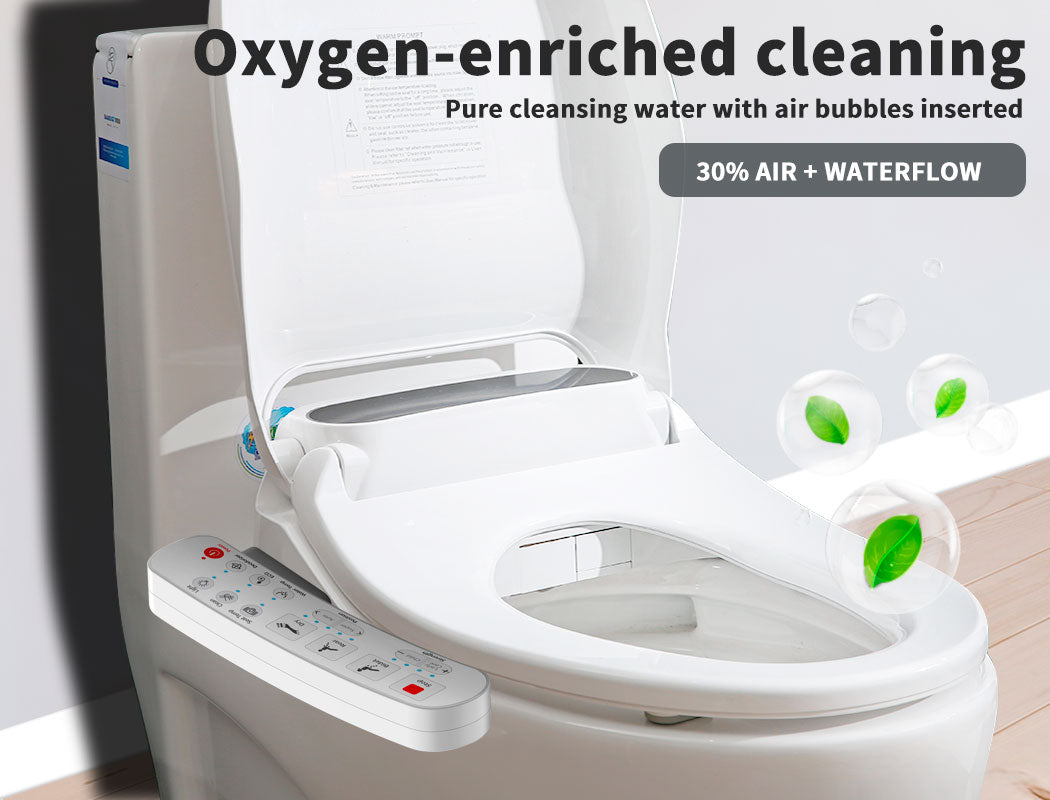 Electric Bidet Toilet Seat Cover Bathroom Washlet Spray Water Auto Smart Wash