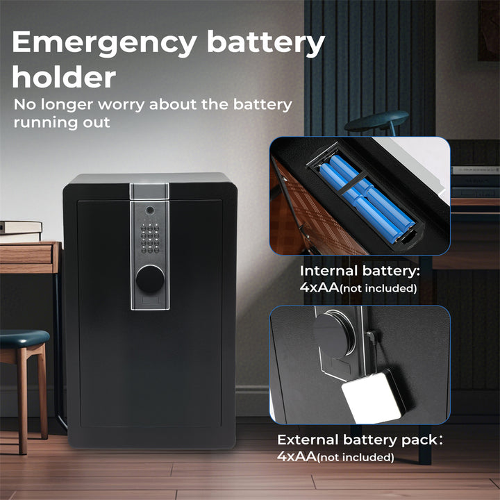 Digital Security Safe Box Key Lock Money Safe Box Home Office Waterproof 34.5L