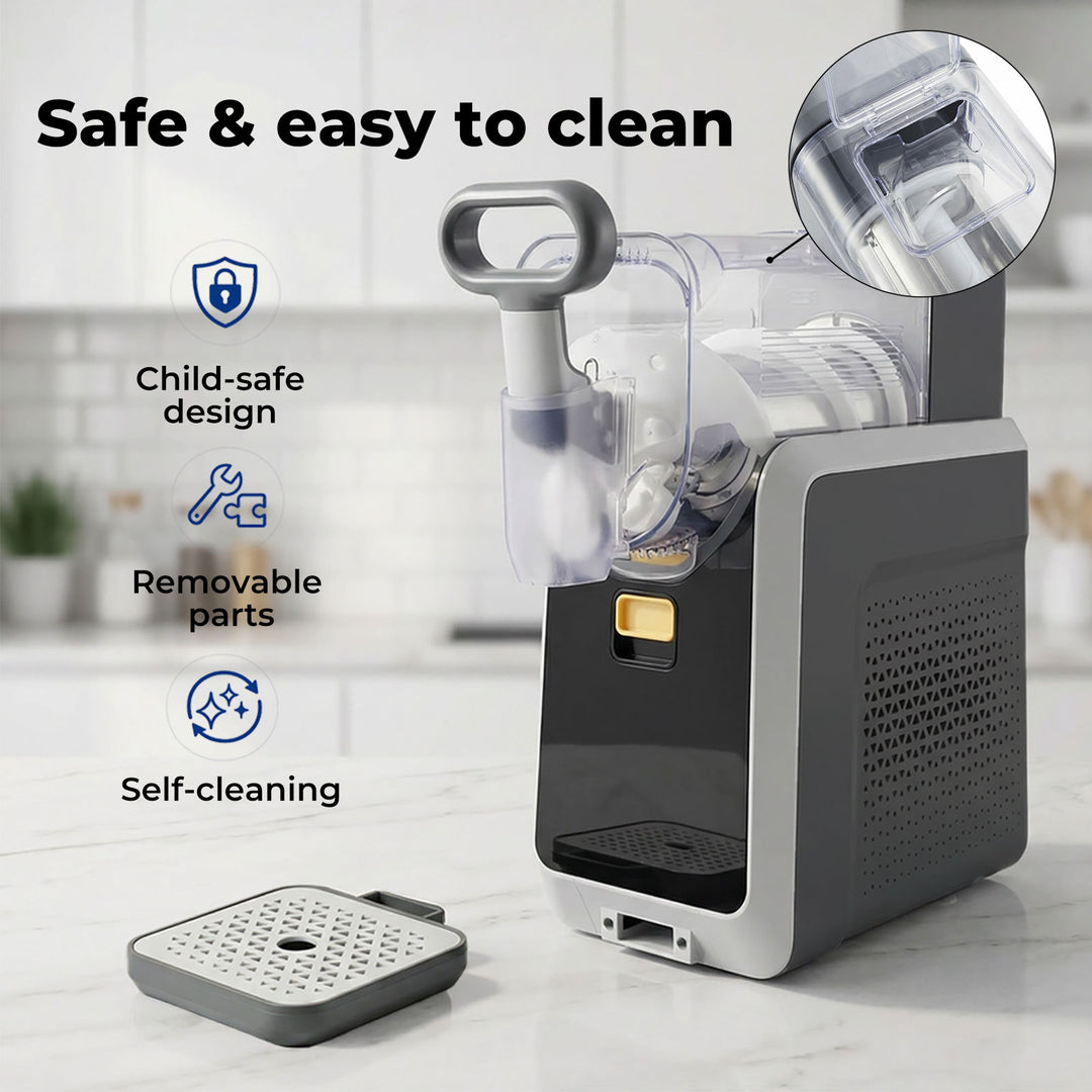 2L Home Slush Machine Rapid Chill Self-Cleaning  5 Presets Drink Maker