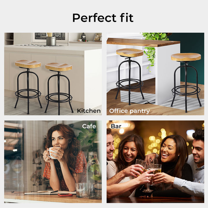 Levede 1xIndustrial Bar Stool Kitchen - Levede