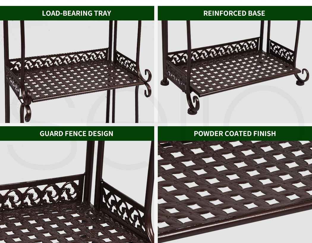 Levede Plant Stand 4 Tiers Outdoor Indoor