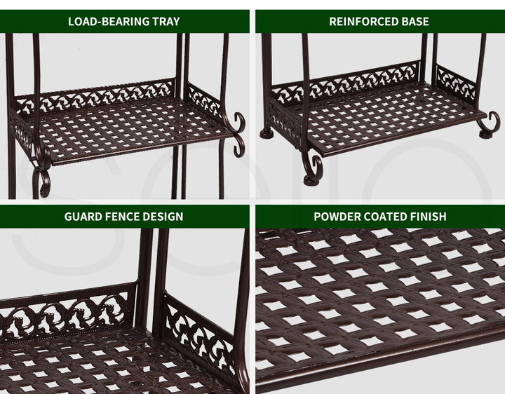 Levede Plant Stand 4 Tiers Outdoor Indoor