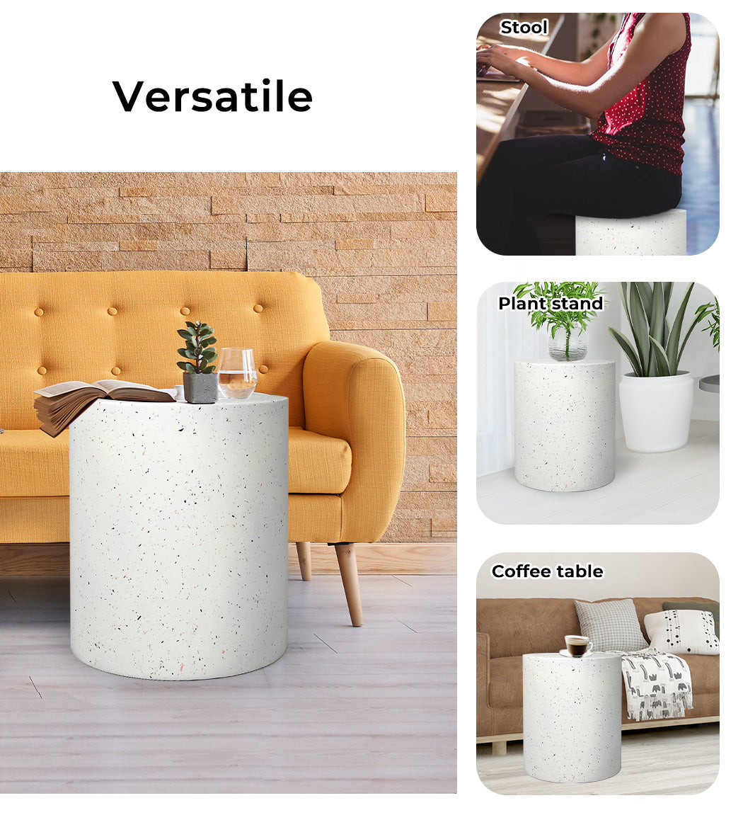 Levede Side Table Terrazzo Round End - Levede