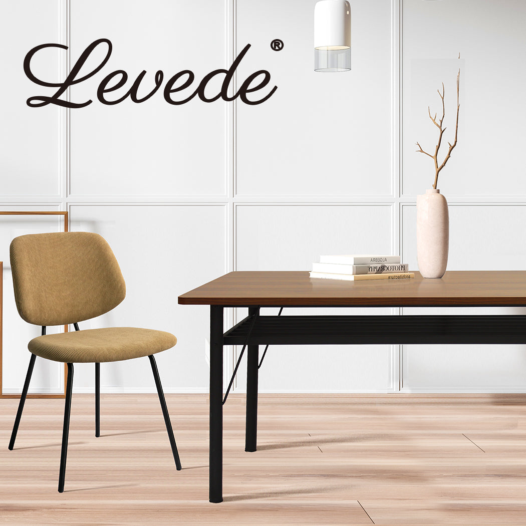 Levede Dining Table Storage Shelf 4-6 Seater 150cm - Levede