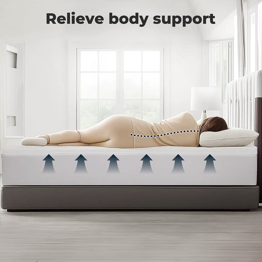 Bedding Mattress Topper Pillowtop Cover Protector Machine Washable.
