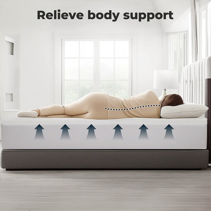 Bedding Mattress Topper Pillowtop Cover Protector Machine Washable.