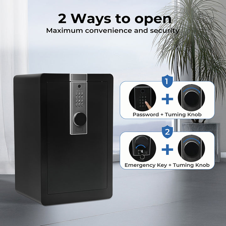 Digital Security Safe Box Key Lock Money Safe Box Home Office Waterproof 34.5L